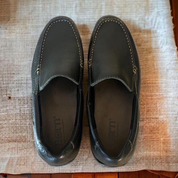 Almost New Born EBERHARD Loafers Black Leather Size 9.5 M In original box - Picture 4 of 9